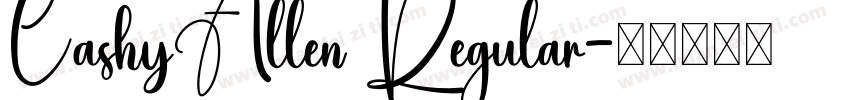 CashyAllen Regular字体转换